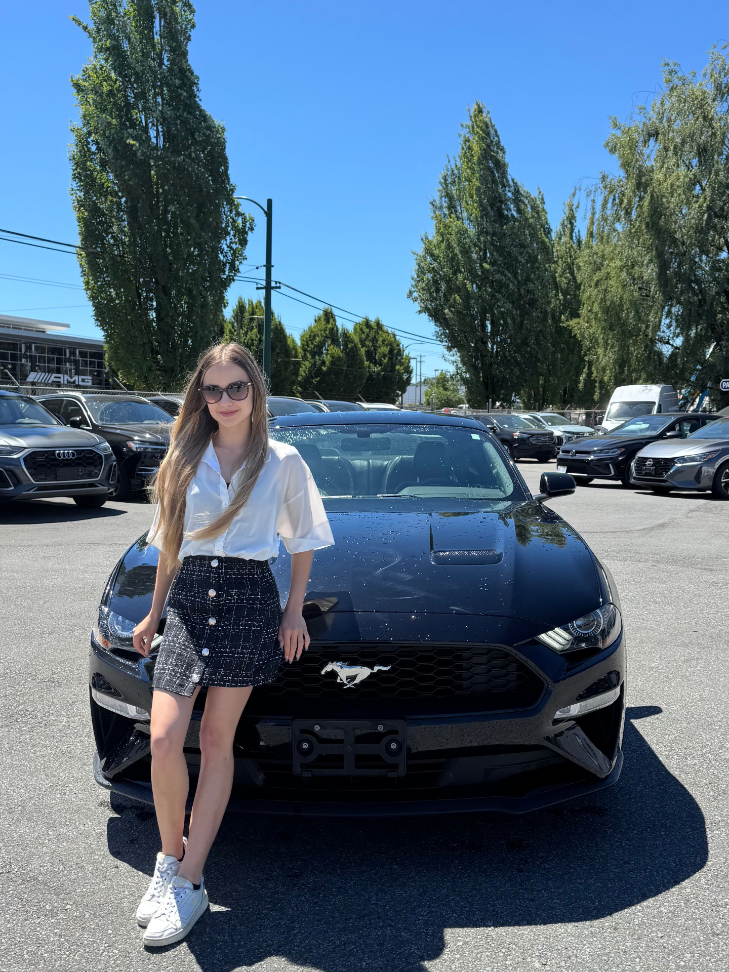 Veronika at a Vancouver dealership